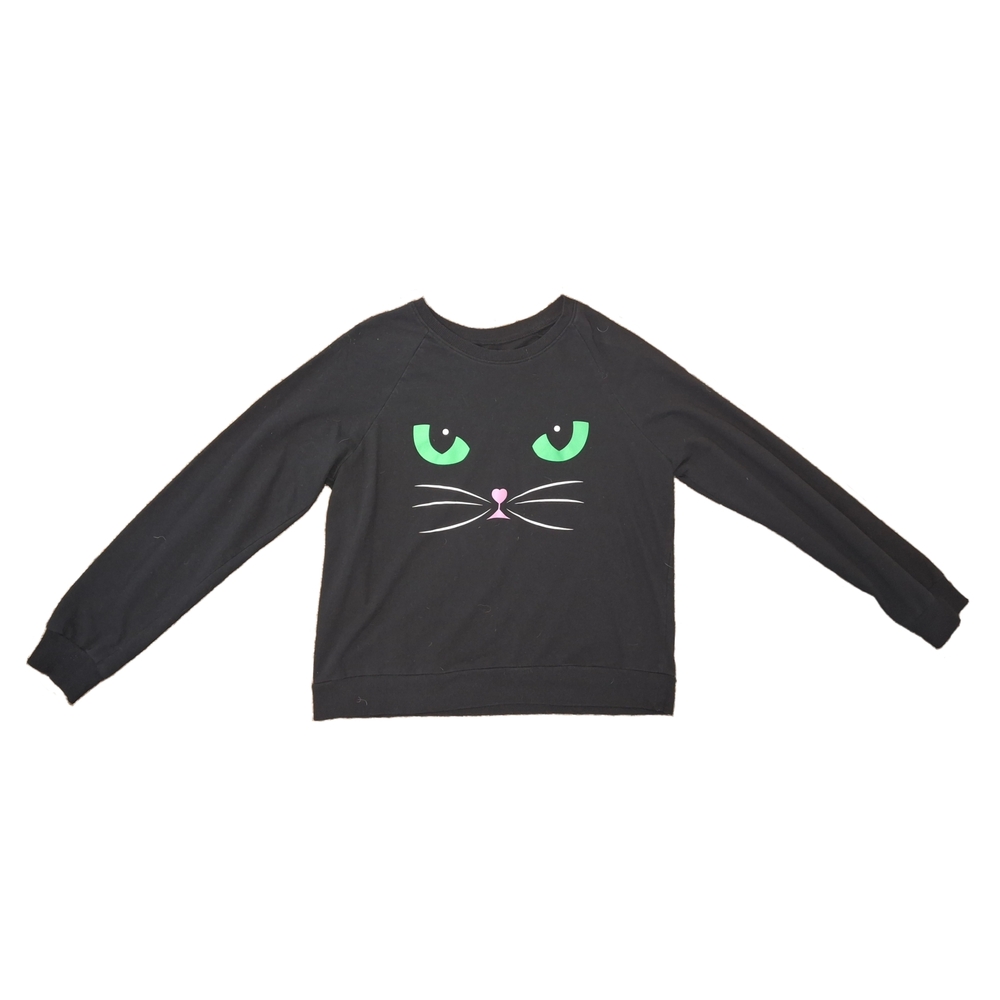 Black Cat Face Sweater